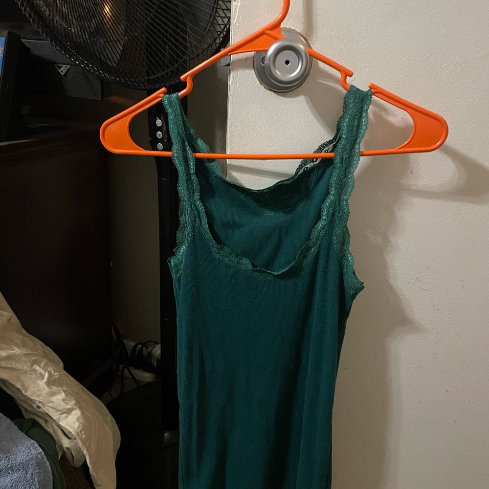 Elena Gilbert - Green American Eagle Tank.